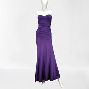 Women's Super Sexy & Fit Purple Bodycon Full Length Maxi Dress, Size: Large, New